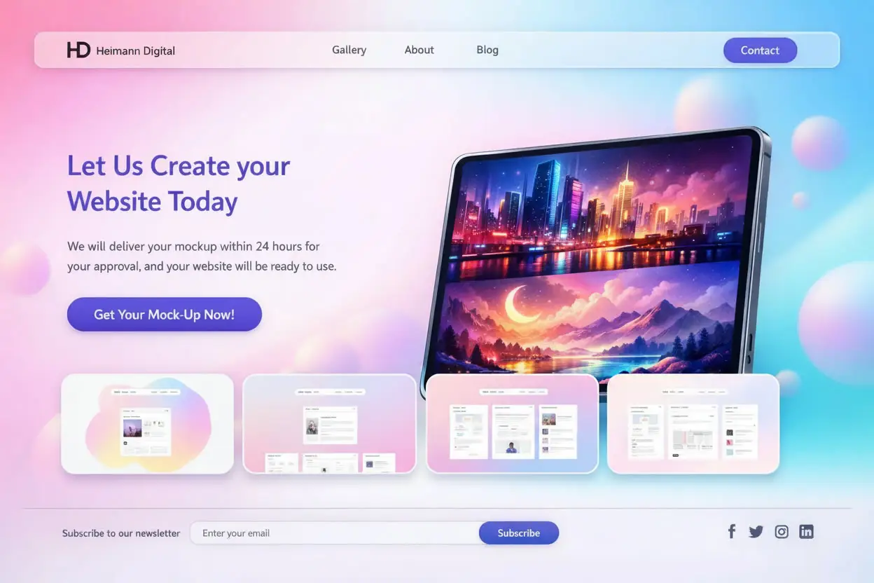 UI design / website interface